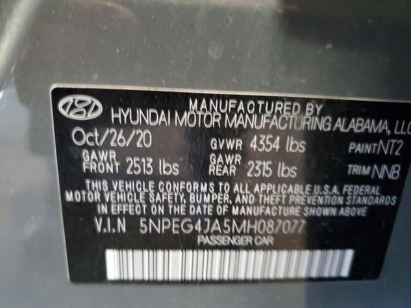 2021 HYUNDAI SONATA SE