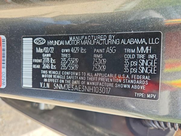 2022 HYUNDAI TUCSON Limited