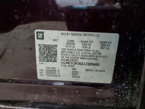 2018 CHEVROLET TRAVERSE Premier