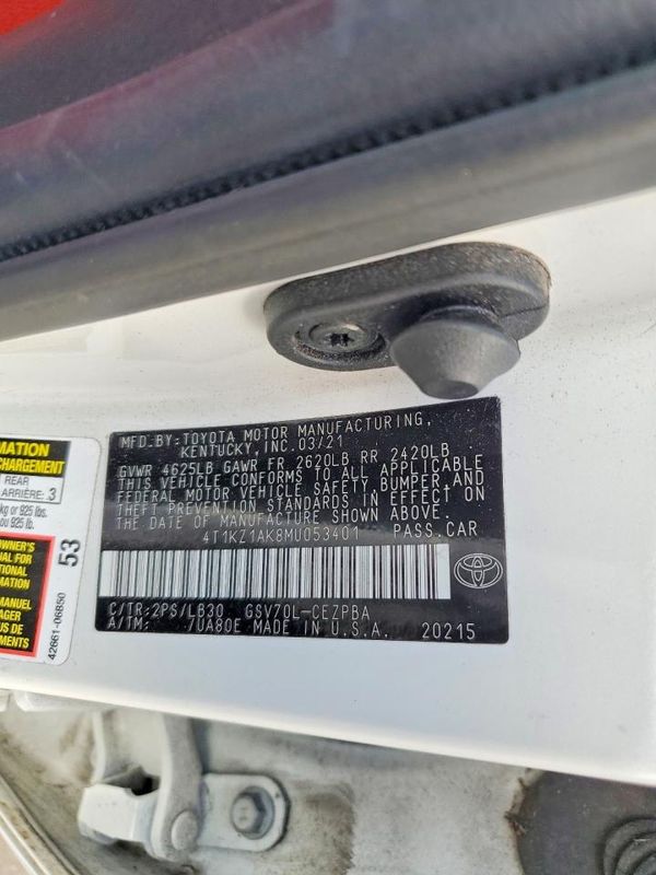 2021 TOYOTA CAMRY XSE