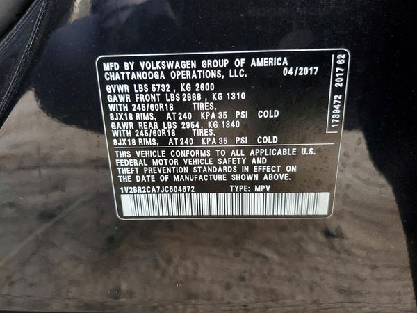 2018 VOLKSWAGEN ATLAS