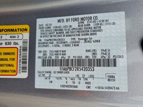 2024 FORD MUSTANG GT