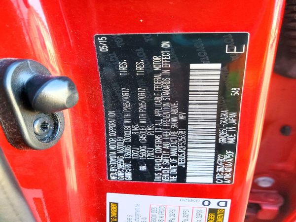 2015 TOYOTA 4RUNNER Base Grade