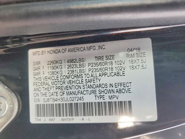2018 ACURA RDX