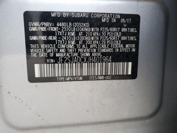 2018 SUBARU FORESTER