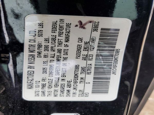2013 INFINITI G37 CONVER