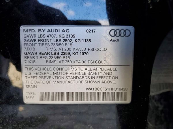 2017 AUDI Q3
