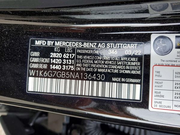 2022 MERCEDES-BENZ S