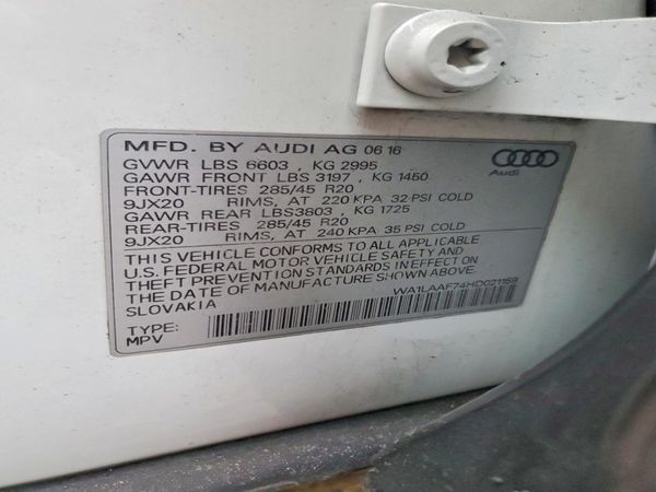 2017 AUDI Q7