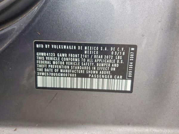 2019 VOLKSWAGEN JETTA