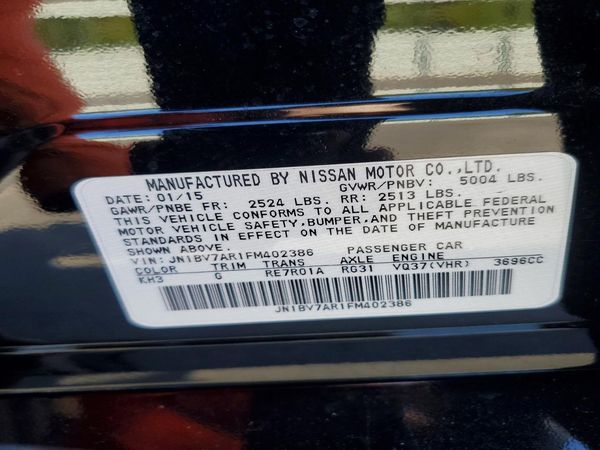 2015 INFINITI Q50
