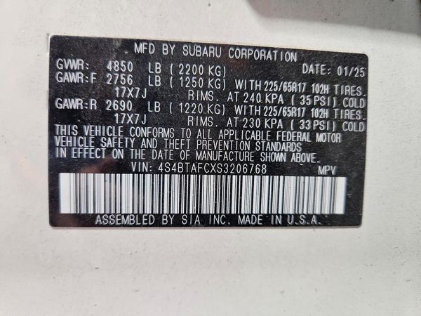 2025 SUBARU OUTBACK