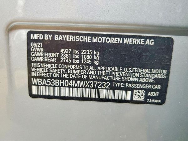 2021 BMW 530