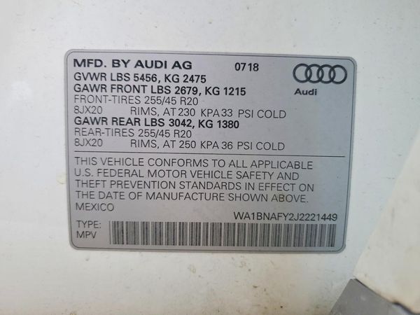 2018 AUDI Q5 quattro Premium Plus