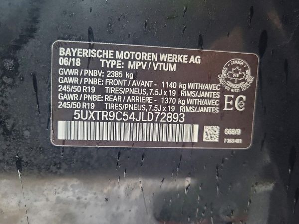 2018 BMW X3 sDrive30i