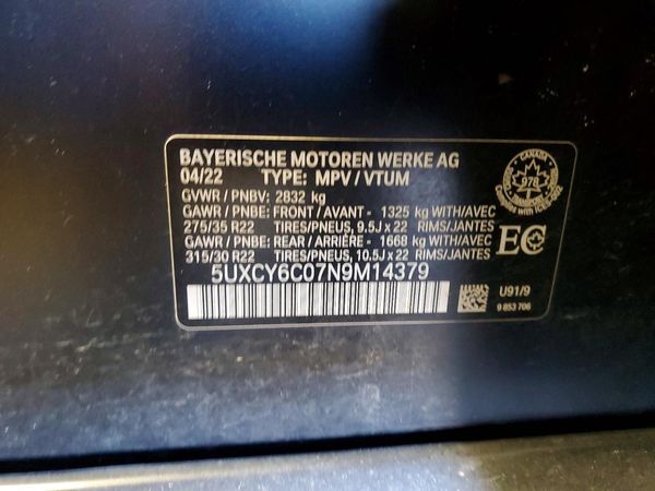 2022 BMW X6 xDrive40i