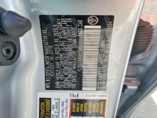 2015 TOYOTA CAMRY