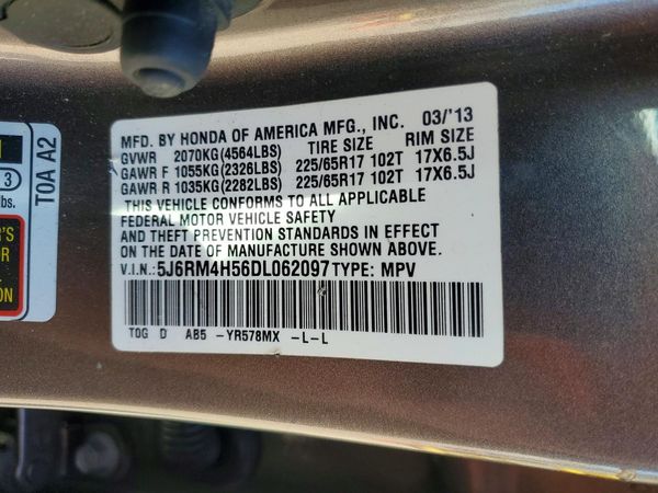 2013 HONDA CR-V EX