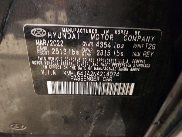 2022 HYUNDAI SONATA SEL