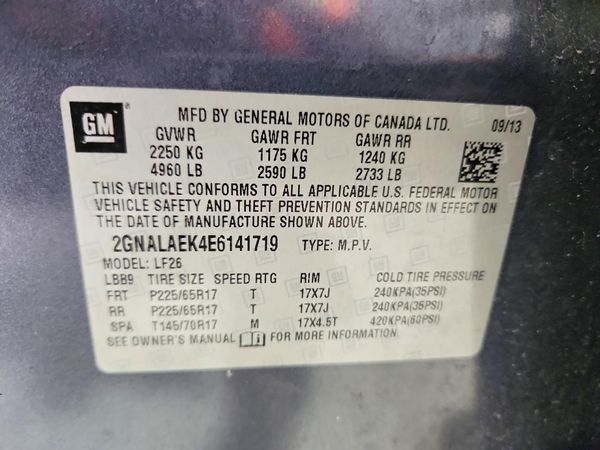 2014 CHEVROLET EQUINOX LS