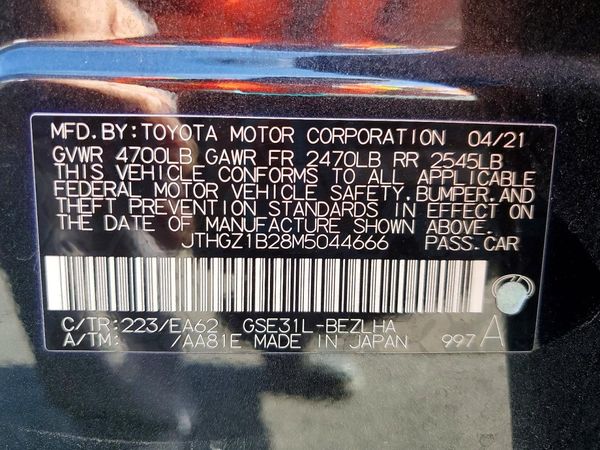 2021 LEXUS IS 350 F Sport