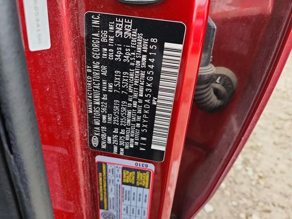 2019 KIA SORENTO SX, SXL