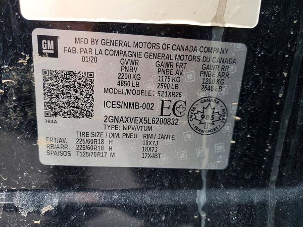2020 CHEVROLET EQUINOX LT (2LT)