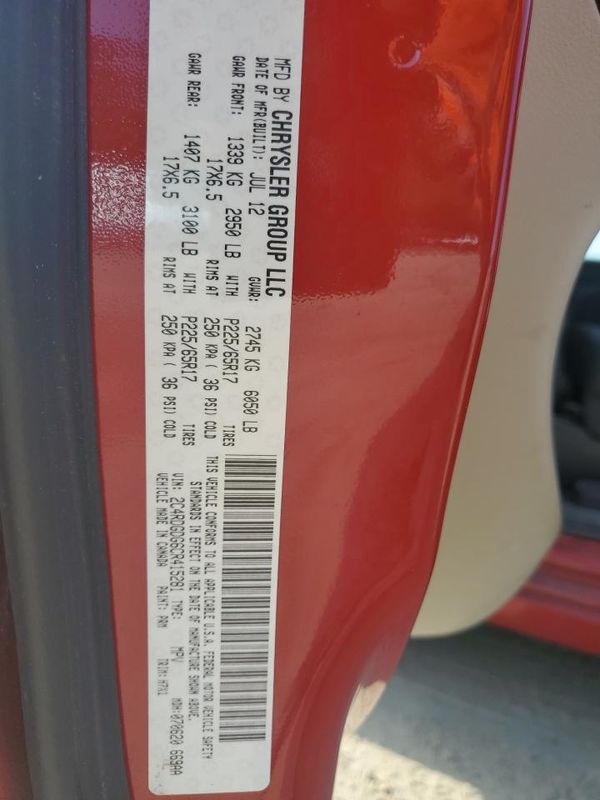 2012 DODGE GRAND CARAVAN Crew