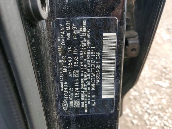 2016 HYUNDAI ACCENT