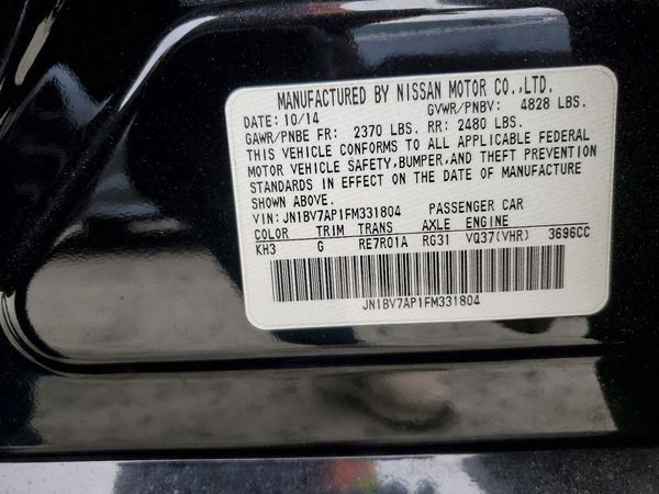 2015 INFINITI Q50