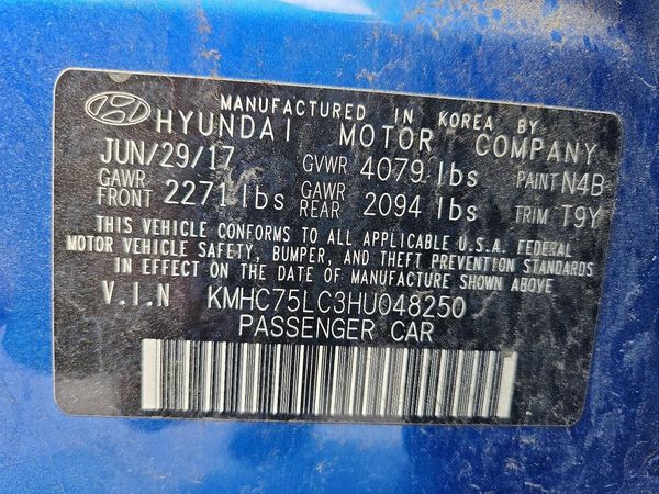 2017 HYUNDAI IONIQ