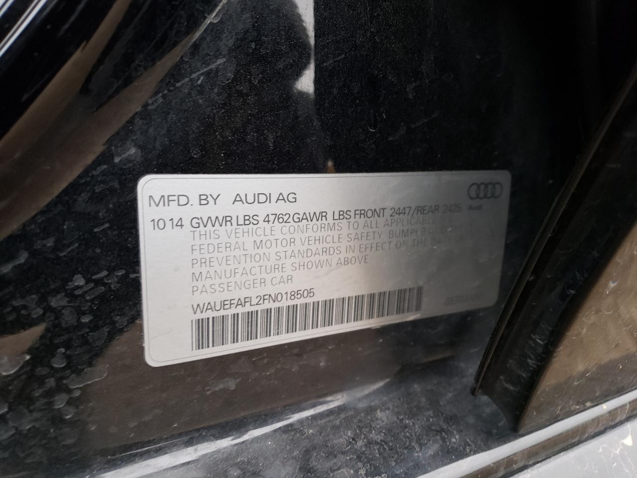 2015 AUDI A4 PREMIUM Premium Plus