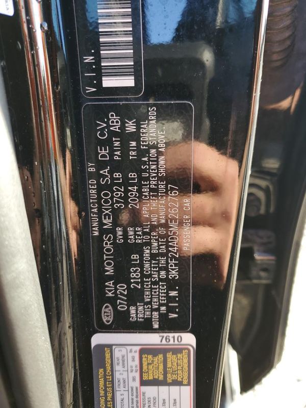 2021 KIA FORTE FE, LXS