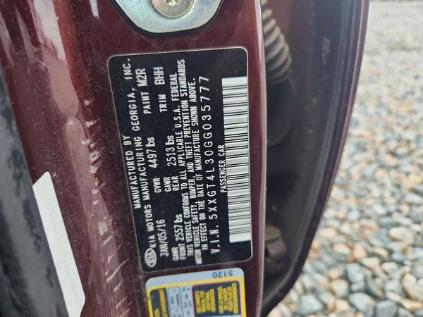 2016 KIA OPTIMA GL