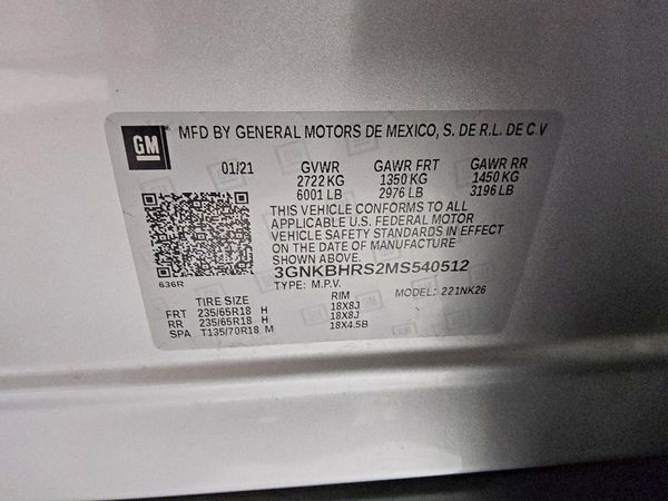 2021 CHEVROLET BLAZER 2LT — VINS