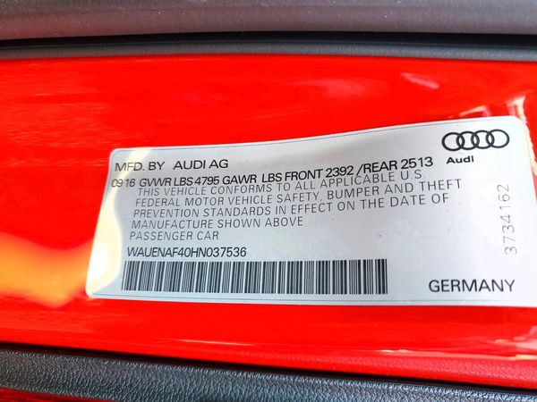 2017 AUDI A4 quattro Premium Plus