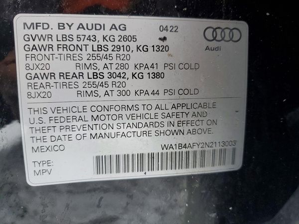 2022 AUDI SQ5
