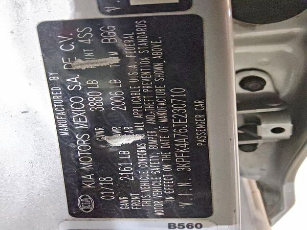 2018 KIA FORTE LX Base