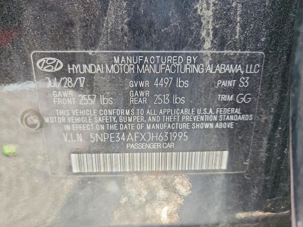 2018 HYUNDAI SONATA