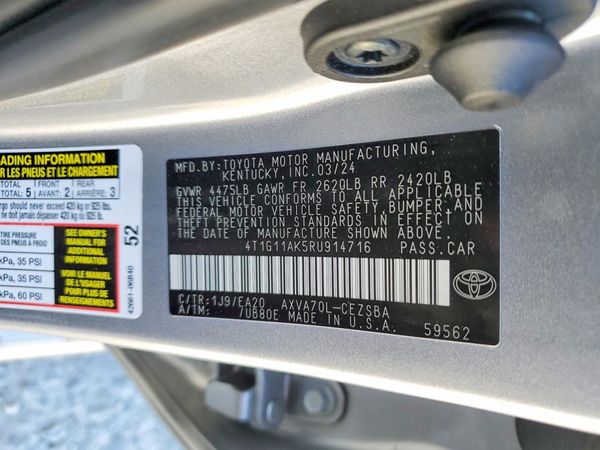 2024 TOYOTA CAMRY