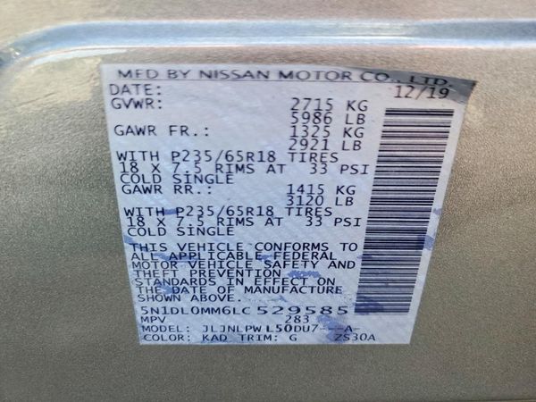 2020 INFINITI QX60