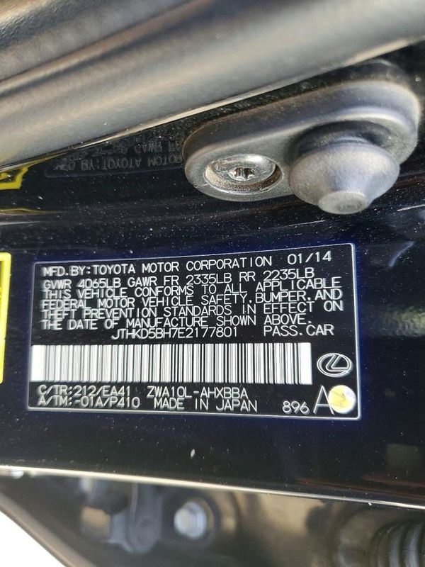 2014 LEXUS CT 200H