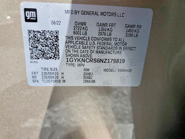 2022 CADILLAC XT5