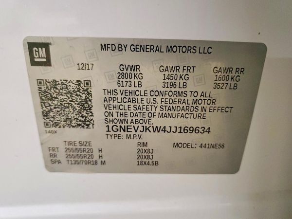 2018 CHEVROLET TRAVERSE Premier