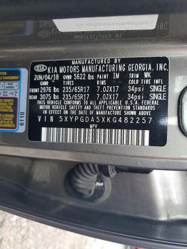 2019 KIA SORENTO