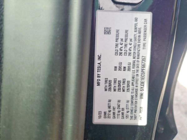 2023 TESLA MODEL 3