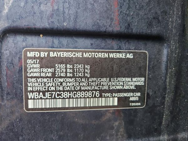 2017 BMW 540 xDrive