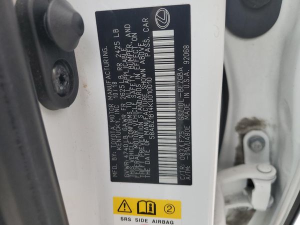 2019 LEXUS ES 350