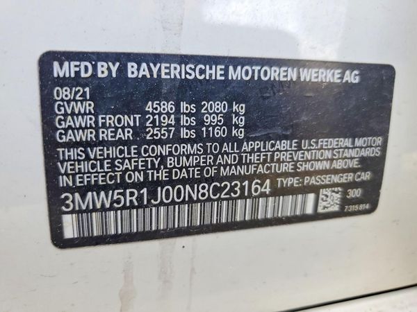 2022 BMW 330I