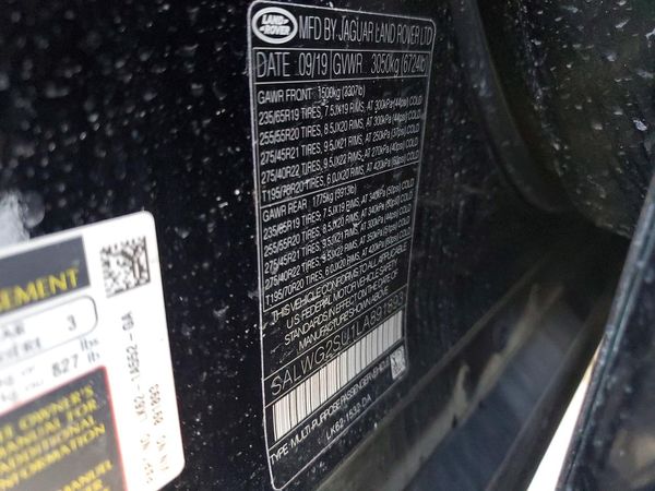 2020 LAND ROVER RANGE ROVER SPORT SE